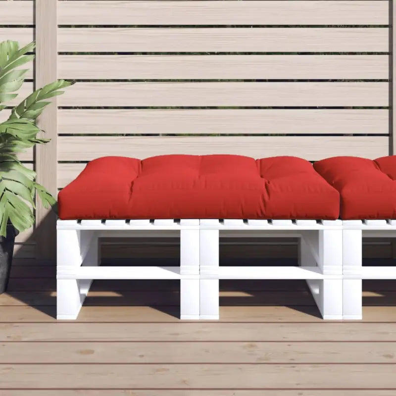 Palletkussen voor een frisse uitstraling en behoud van oorspronkelijke vorm - Rood / 120 x 80 x 12 cm / 1 - Stoelkussens