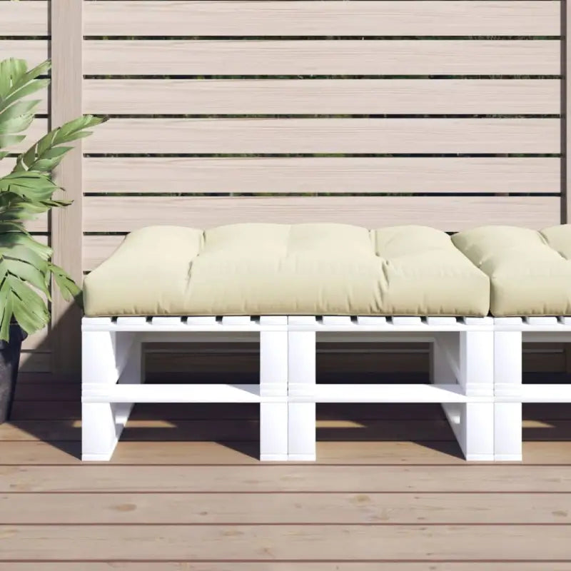 Palletkussen voor een frisse uitstraling en behoud van oorspronkelijke vorm - Crème / 120 x 80 x 12 cm / 1