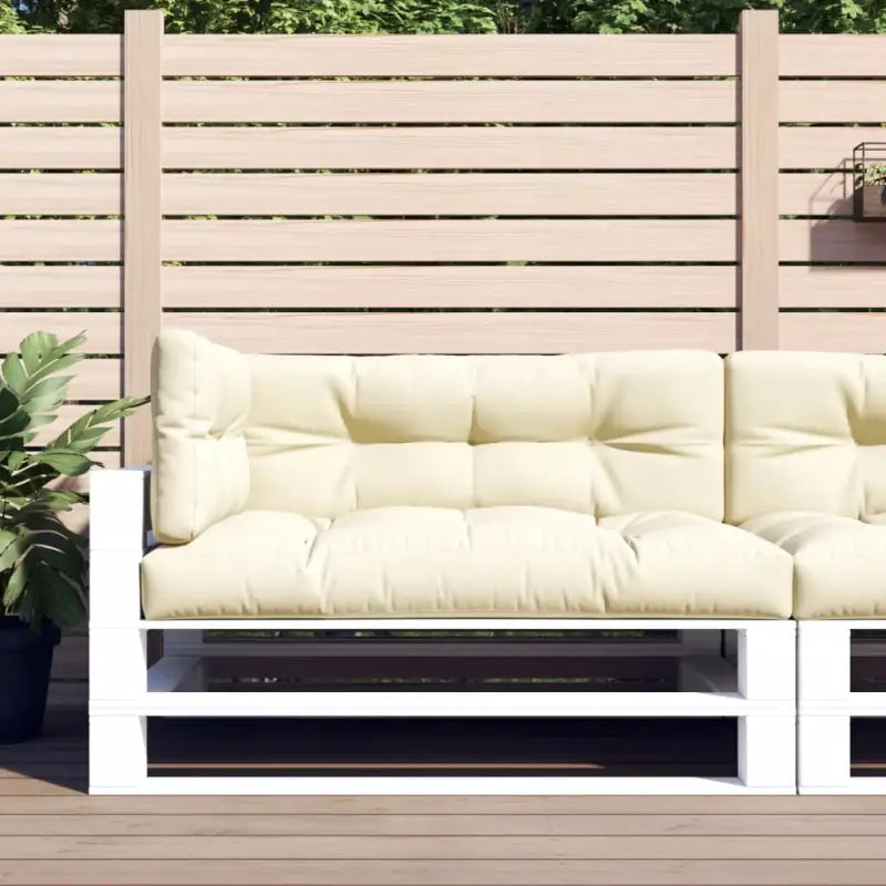 Palletkussens voor een frisse uitstraling en behouden oorspronkelijke vorm - crème / 3 - Stoelkussens