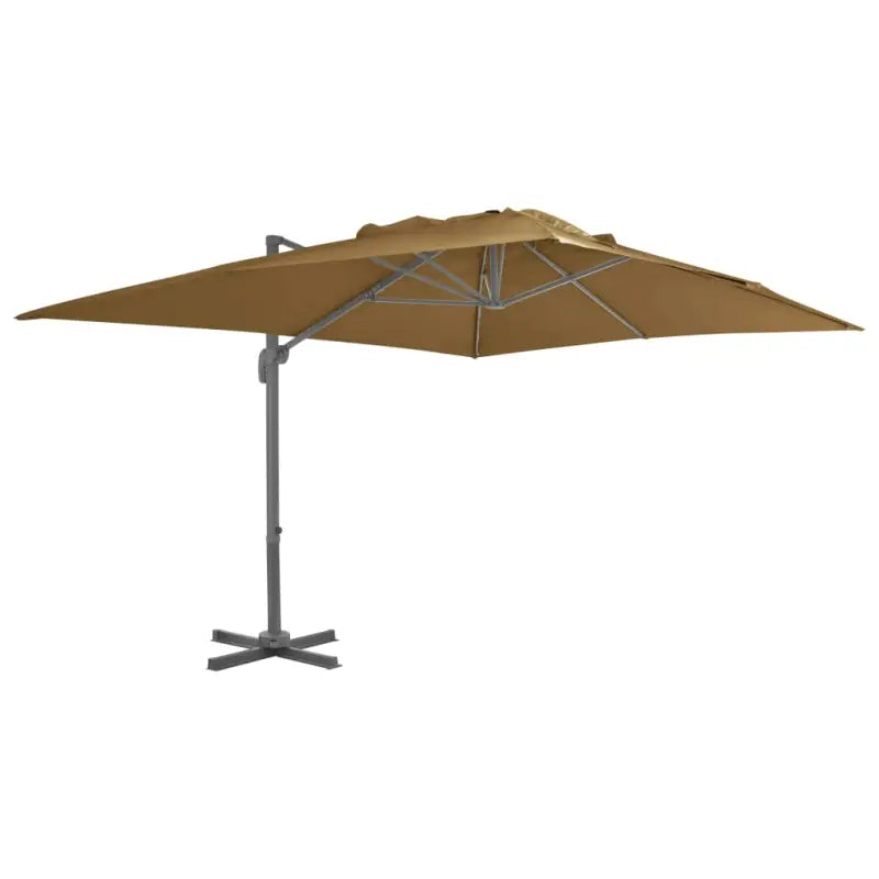 Parasol met draagbare voet en UV-bestendig doek voor optimale bescherming - Parasols en zonneschermen