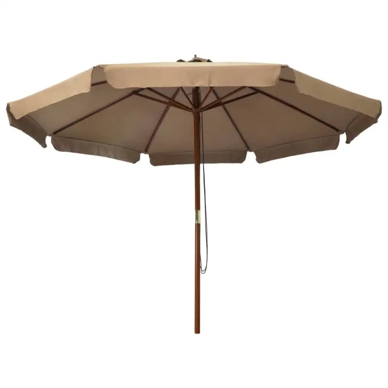 Parasol met houten paal voor schaduw en buiten genieten - Parasols en zonneschermen