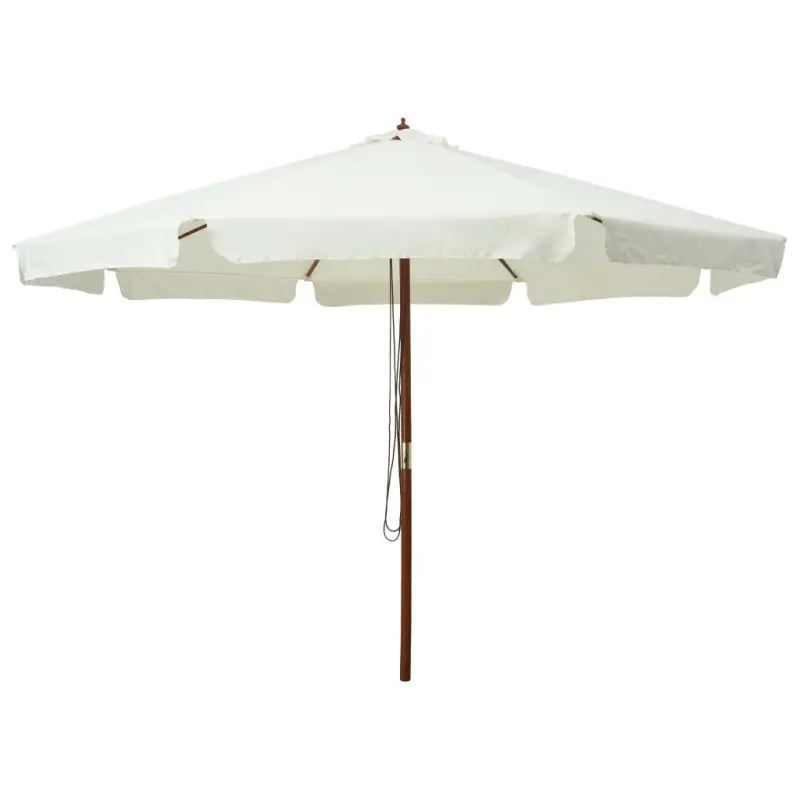 Parasol met houten paal voor schaduw en buiten genieten - Zandwit / 1 - Parasols en zonneschermen
