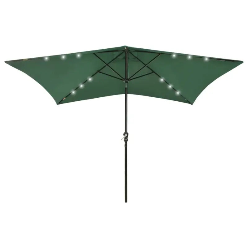 Parasol met stalen paal voor bescherming tegen zon en vochtigheid - Groen / 1 - Parasols en zonneschermen