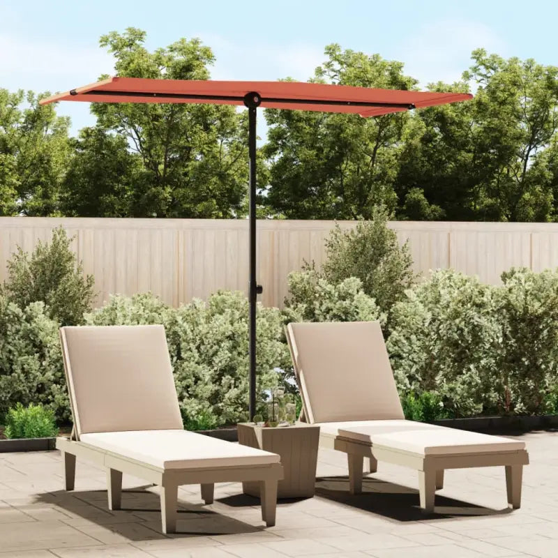 Parasols en Zonneschermen voor Schaduw en UV-bescherming - Terracotta / 180 x 110 cm / 1 - Parasols en zonneschermen