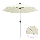 Parasols met aluminium paal voor vlakke ondergrond en UV-bescherming - Wit / 1 - Parasols en zonneschermen