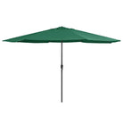 Parasols met metalen paal voor schaduw en UV-bescherming - Groen / 1 - Parasols en zonneschermen