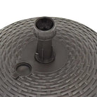 Parasolvoet met rattan patroon gevuld met zand of water voor stabiliteit - Parasolvoeten