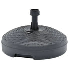 Parasolvoet met rattan patroon gevuld met zand of water voor stabiliteit - Antraciet / 1 - Parasolvoeten