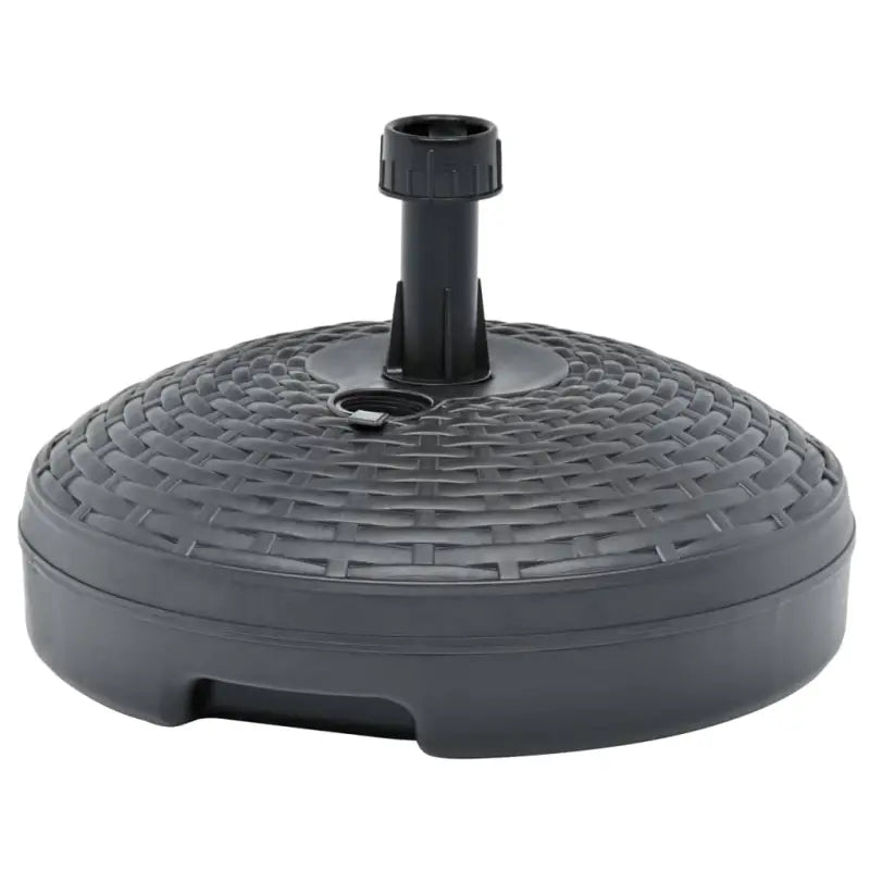 Parasolvoet met rattan patroon gevuld met zand of water voor stabiliteit - Antraciet / 1 - Parasolvoeten