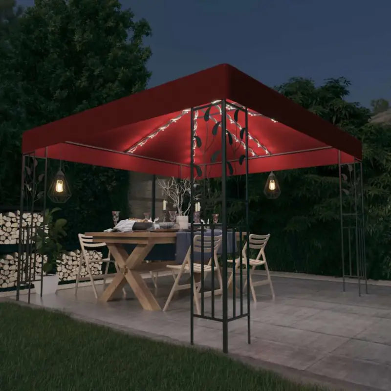 Partytent en prieël voor schaduw en privacy in de tuin - Wijnrood / 1 - Partytenten & prieëlen