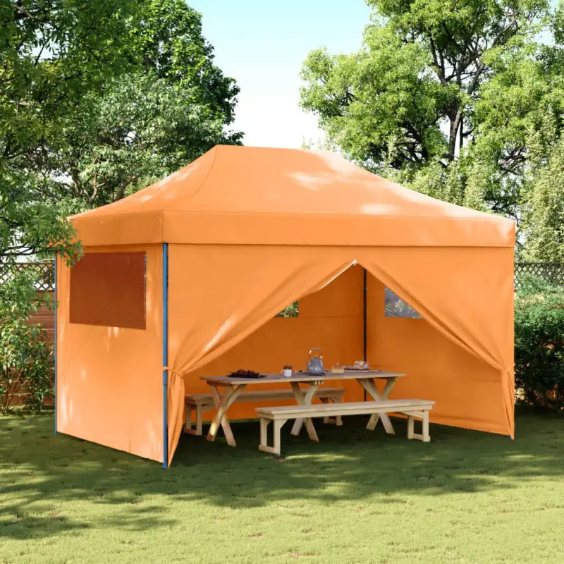 Partytent met 600d Oxford stof voor buitenactiviteiten - Oranje / 1 / met 4 zijwanden - Partytenten & prieëlen
