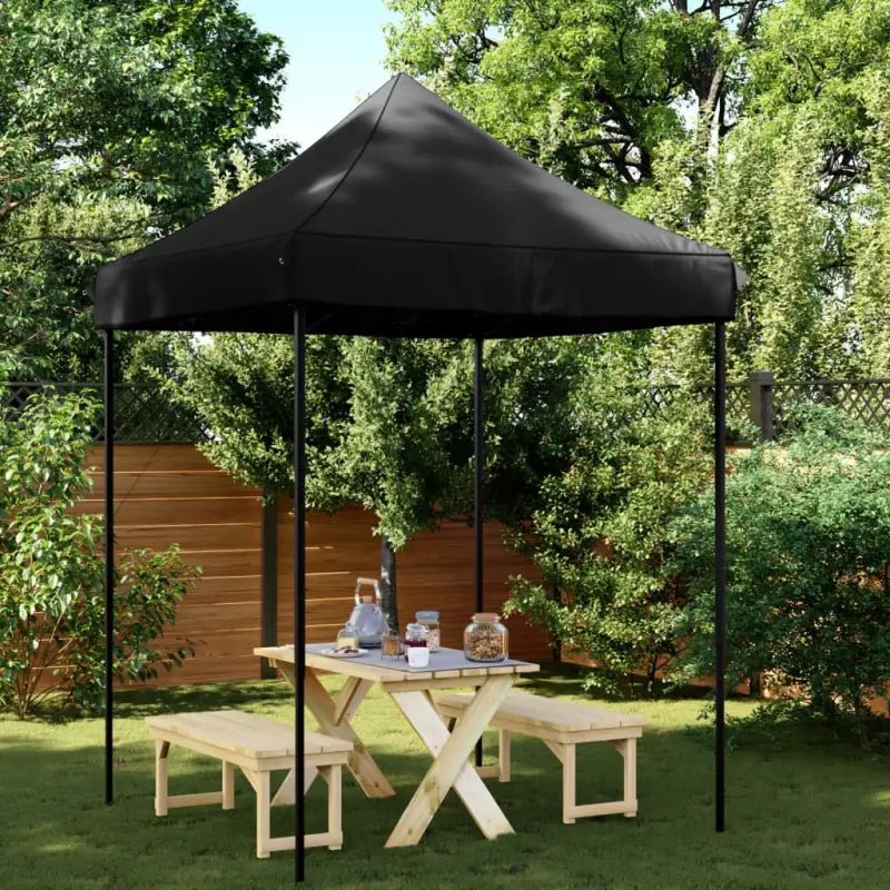 Partytent met 600d Oxford stof voor buitenevenementen en feesten - Zwart / 1 / Zonder zijwand - Partytenten & prieëlen