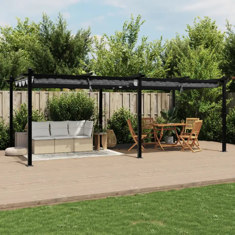 Partytent met uittrekbaar dak voor ultiem tuinplezier - Partytenten & prieëlen