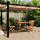 Partytent met uittrekbaar dak voor ultiem tuinplezier - Taupe / 1 - Partytenten & prieëlen