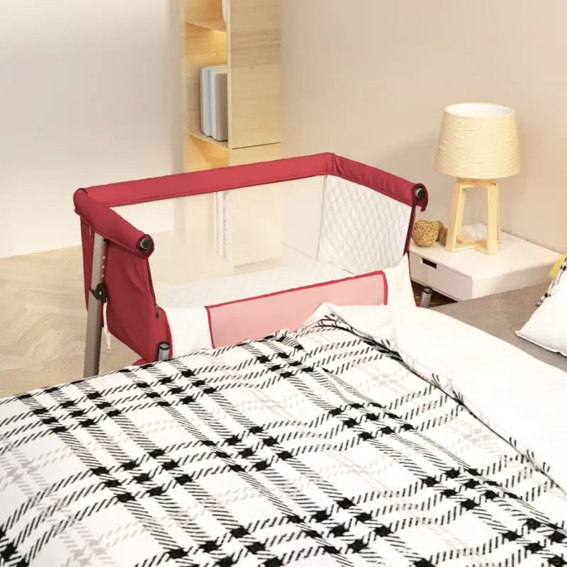 Peuter- en kinderbed met bijpassend matras voor nabijheid en veiligheid - Rood - Peuter- & kinderbedden