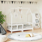 Peuter en kinderbed met massief grenenhout voor een gezellige slaapkamer - Wit / 70 x 140 cm - Peuter- & kinderbedden