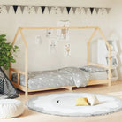 Peuter en kinderbed met massief grenenhout voor een gezellige slaapkamer - Naturel / 80 x 200 cm - Peuter- &