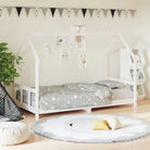Peuter en kinderbed met massief grenenhout voor een gezellige slaapkamer - Wit / 90 x 190 cm - Peuter- & kinderbedden
