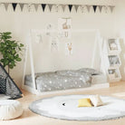 Peuter- En Kinderbed Met Massief Grenenhout Voor Een Knus Thema - Wit / 80 x 160 cm - Peuter- & kinderbedden