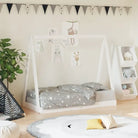 Peuter- En Kinderbed Met Massief Grenenhout Voor Een Knus Thema - Wit / 70 x 140 cm - Peuter- & kinderbedden