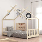 Peuter- en kinderbedden met massief grenenhout voor kinderen jonger - Bruin / 90 x 200 cm - Peuter- & kinderbedden
