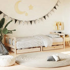 Peuter- en kinderbedden van massief grenenhout met tijdloos design - Naturel / 90 x 200 cm - Peuter- & kinderbedden
