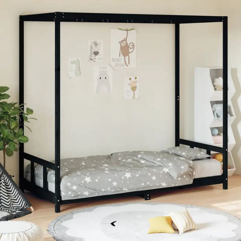 Peuterbed met massief grenenhout voor een natuurlijke slaapkamer - Peuter- & kinderbedden