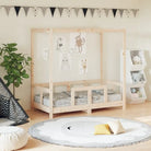 Peuterbed met massief grenenhout voor een natuurlijke slaapkamer - Naturel / 70 x 140 cm - Peuter- & kinderbedden