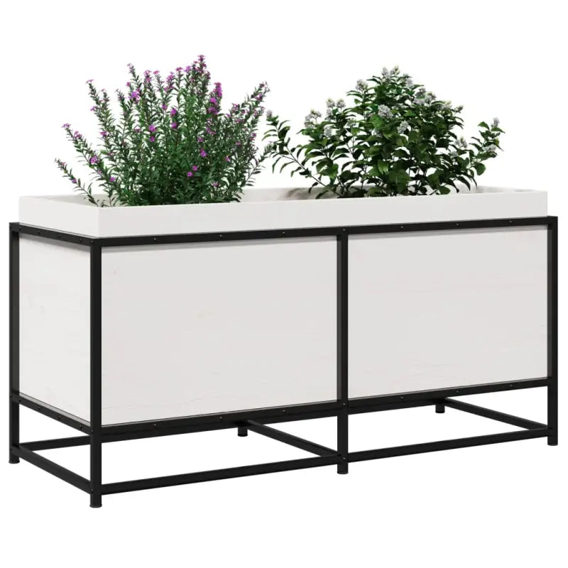Plantenbak biedt duurzaamheid met massief grenenhout voor tuin of balkon - Bloempotten & plantenbakken