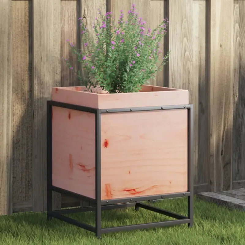 Plantenbak biedt duurzaamheid met massief grenenhout voor tuin of balkon - Massief douglashout / 40 x 40 x 50 cm / 1