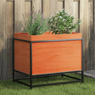 Plantenbak biedt duurzaamheid met massief grenenhout voor tuin of balkon - wasbruin grenenkleurig / 60 x 40 x 50 cm / 1