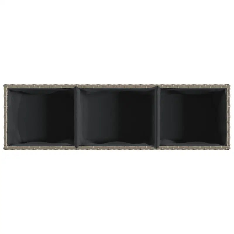 Plantenbak in poly rattan met nonwoven zak voor buitengebruik - Bloempotten & plantenbakken