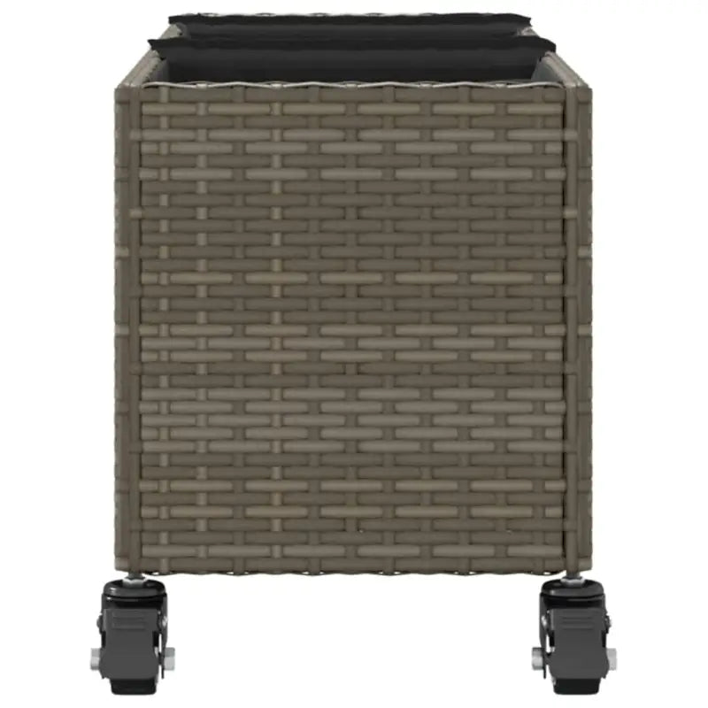 Plantenbak in poly rattan met nonwoven zak voor buitengebruik - Bloempotten & plantenbakken