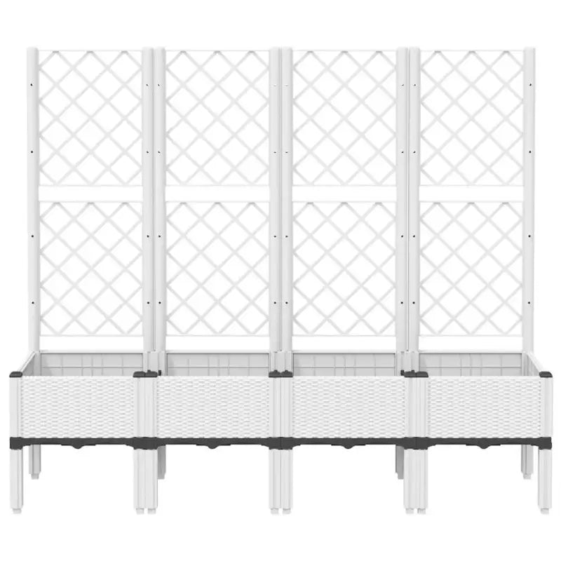 Plantenbak met latwerk voor klimplanten in tuin of op terras - Bloempotten & plantenbakken