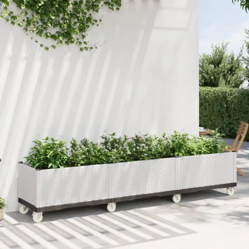 Plantenbak met wielen voor tuin en terras - Bloempotten & plantenbakken