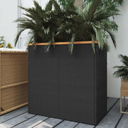 Plantenbak van poly rattan met kunststof binnenzak voor tuin en balkon - Bloempotten & plantenbakken