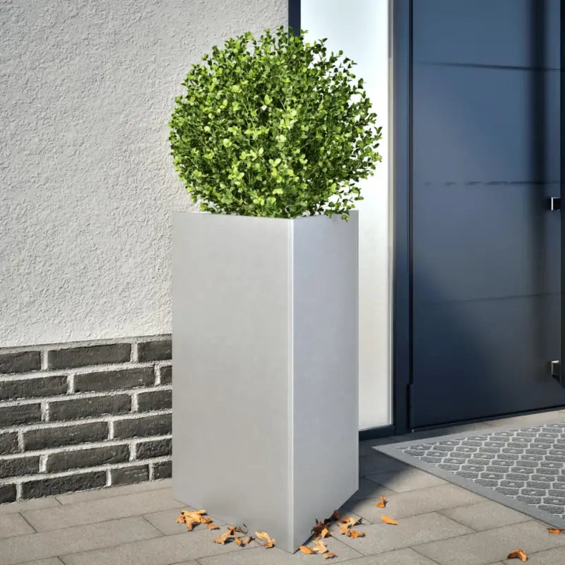 Plantenbak voor je favoriete planten en bloemen voor tuin of balkon - Gegalvaniseerd staal/Grijs / 50 x 43 x 75 cm / 2