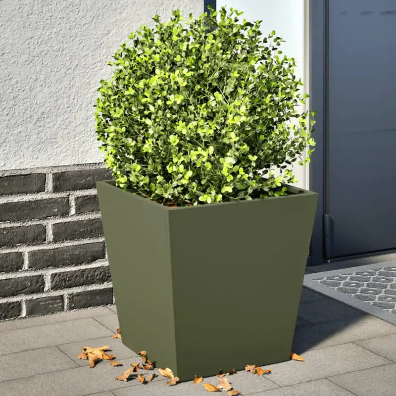 Plantenbakken voor je favoriete planten voor tuin en balkon - Staal/Groen / 40 x 40 x 40 cm / 2 - Bloempotten &
