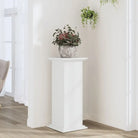 Plantenstandaard van bewerkt hout voor eenvoudig schoon en stabiel tentoonstellen - Wit / 33 x 33 x 80 cm / 1