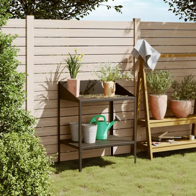 Plantenstandaard van gegalvaniseerd staal voor mooie tuin of interieur - 75.5 x 54.5 x 100 cm / 1 - Plantenstandaarden