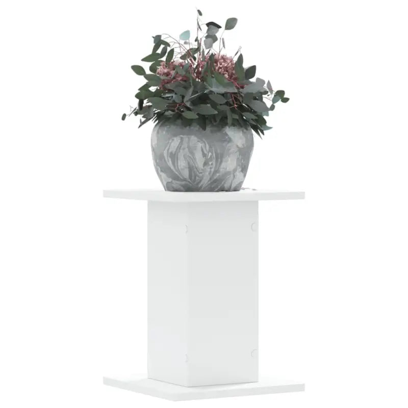 Plantenstandaarden van bewerkt hout voor stijlvolle plantpresentaties - Wit / 30 x 30 x 40 cm / 1 - Plantenstandaarden