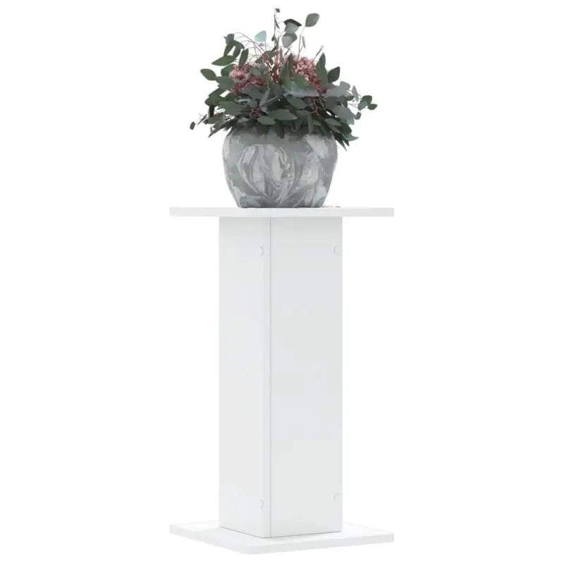 Plantenstandaarden van bewerkt hout voor stijlvolle plantpresentaties - Wit / 30 x 30 x 60 cm / 1 - Plantenstandaarden