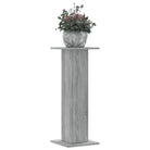Plantenstandaarden van bewerkt hout voor stijlvolle plantpresentaties - Grijs sonoma / 30 x 30 x 80 cm / 1