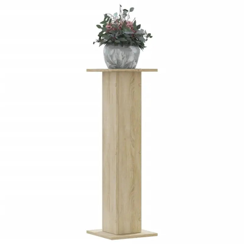 Plantenstandaarden van bewerkt hout voor stijlvolle plantpresentaties - Sonoma eiken / 30 x 30 x 95 cm / 1