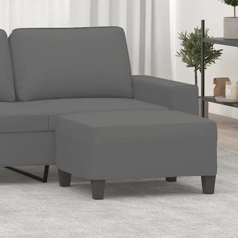 Poefs Een stijlvolle en duurzame voetenbank voor je interieur - Donkergrijs / 70 x 55 x 41 cm / 1 - Poefs