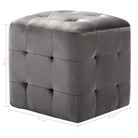 Poefs met houten frame levering bevat voor een stijlvol en comfortabel interieur - Poefs