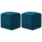 Poefs met houten frame levering bevat voor een stijlvol en comfortabel interieur - Blauw / 1 - Poefs