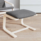 Poefs met massief berkenhout voor een modern en duurzaam interieur - Donkergrijs / 1 - Poefs