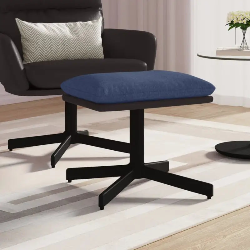 Poefs met metalen poten voor een modern en comfortabel interieur - Blauw / 1 - Poefs