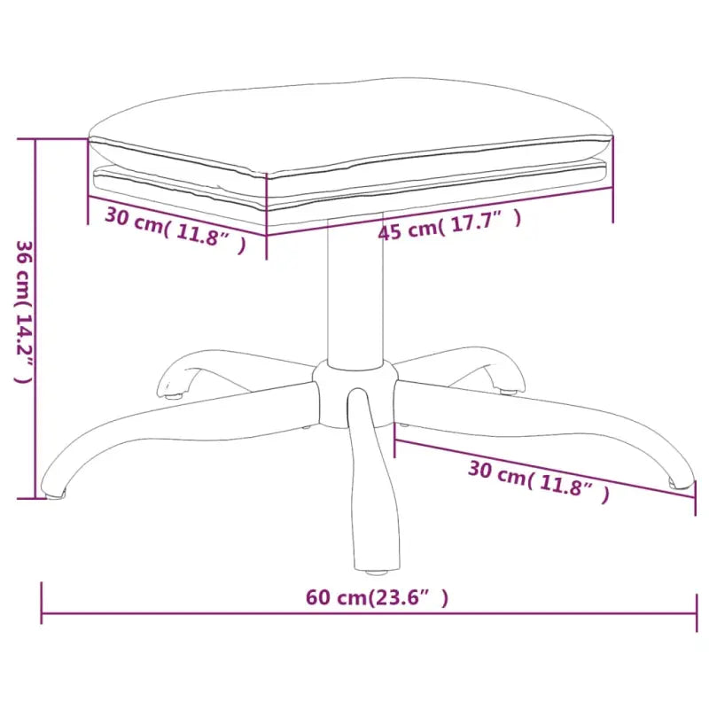 Poefs met metalen poten voor een modern en comfortabel interieur - Poefs